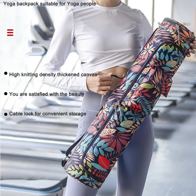 Versatile Printed Yoga Mat Bag