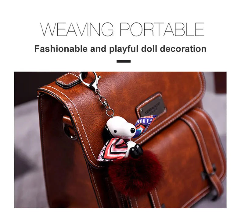 Retro PU Leather Backpack