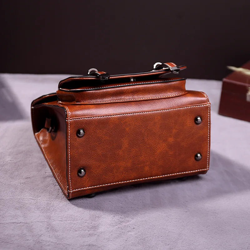 Retro PU Leather Backpack