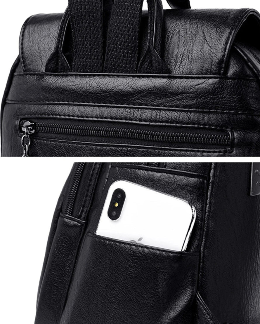 Vintage Soft Leather Women’s Backpack