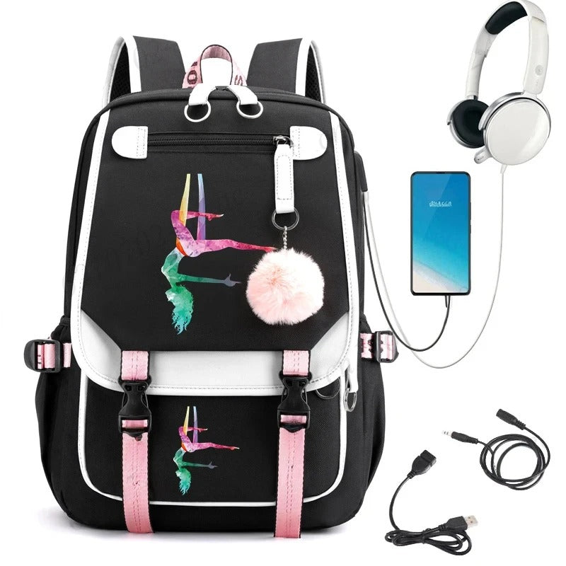Watercolor Gymnastics Backpack