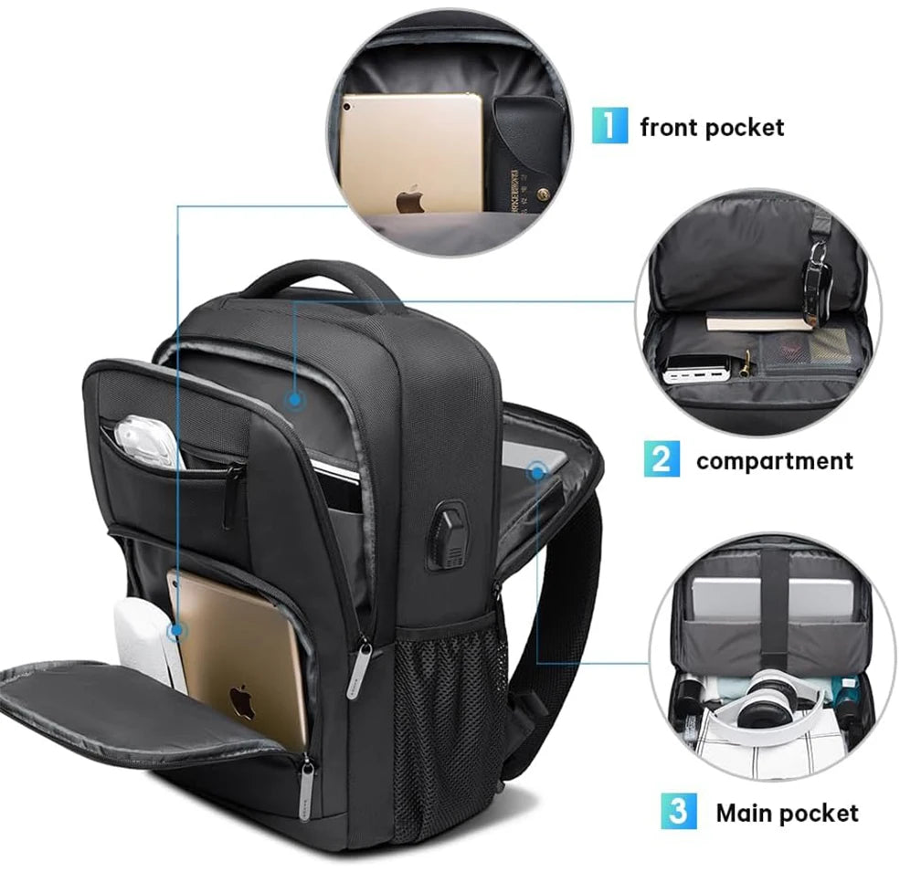Waterproof Travel & Laptop Backpack
