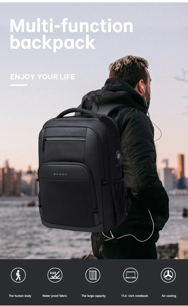 Waterproof Travel & Laptop Backpack