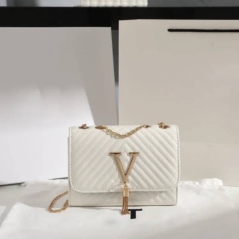 Embroidered Tassel Crossbody Bag